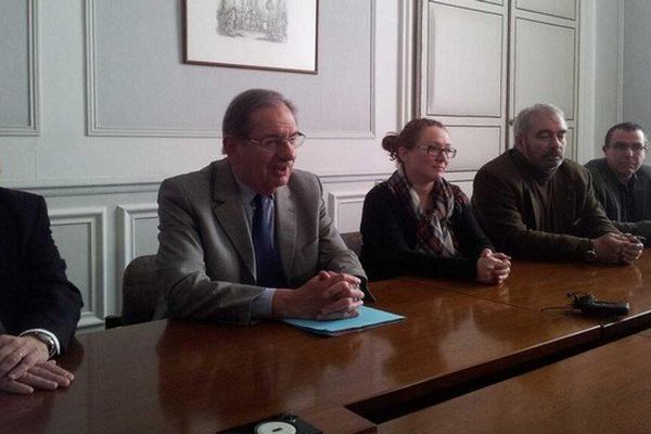 Alain Rodet a fait ses propositions devant la presse. 