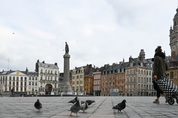 La Grand'Place de Lille pendant le confinement