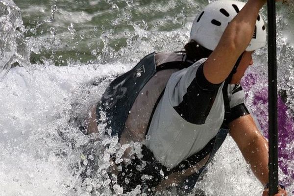 Lucie Prioux à l'entrainement dans le bassin olympique de Penrith ( Australie)-