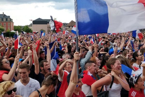 La Fan zone de Belfort a vécu un match France Croatie entré dans la légende