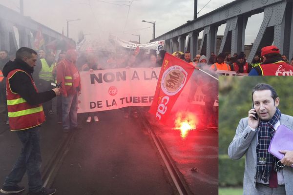 Sébastien Chenu était présent à la manifestation. 