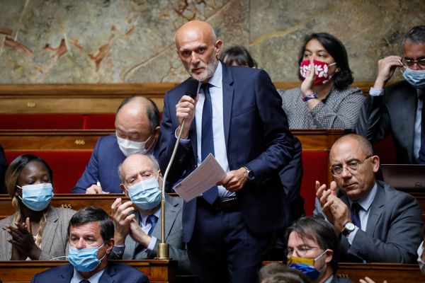 Le député LREM de l'Aveyron et rapporteur du projet de loi pour la confiance dans l'institution judiciaire Stéphane Mazars à l'Assemblée Nationale.