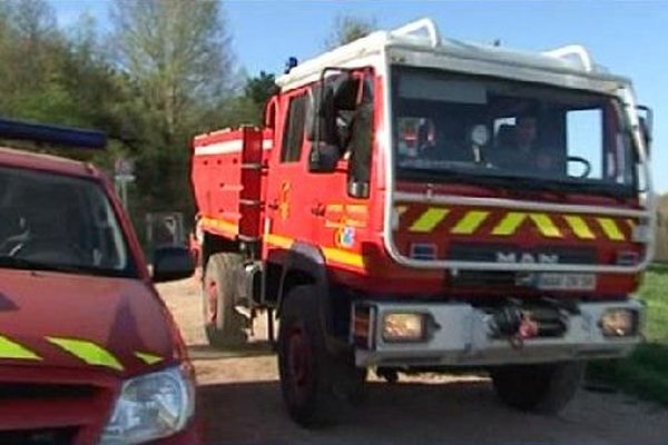 Véhicule d'intervention des sapeurs pompiers.