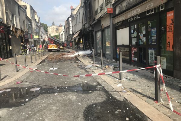 Des dégradations ont été constatées dans le centre-ville de Montargis le 30 juin.