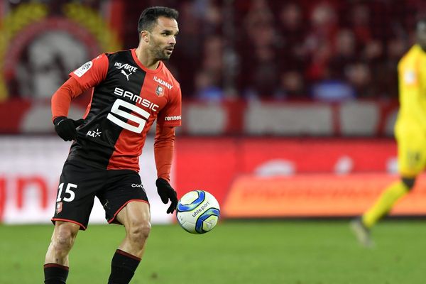 Jérémy Morel le 1er décembre 2019 lors du match Rennes - Saint-Etienne