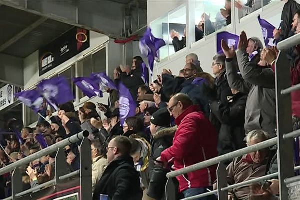 la joie des supporters dans les travées du stade Chanzy