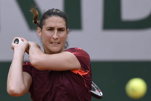 Virginie Razzano à Roland Garros en 2016