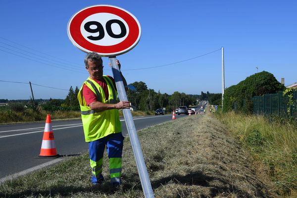 En Indre-et-Loire, 292 kilomètres de voirie reviennent à une limitation à 90 km/h