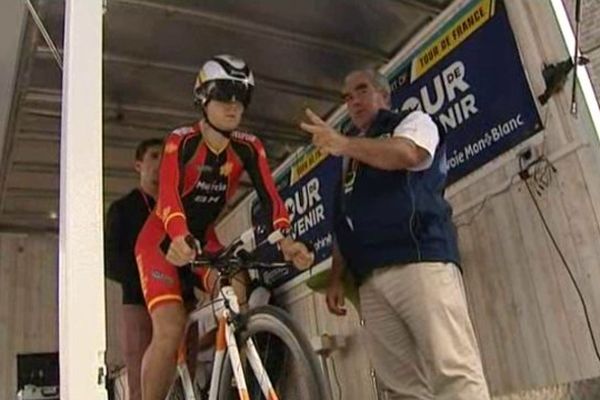 Le prologue du Tour de l'Avenir 2014 se déroulait à Saint-Flour, dans le Cantal.