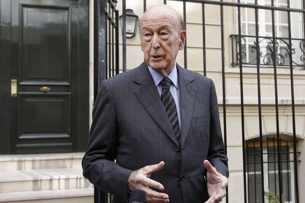 L'ancien chef de l'Etat, Valéry Giscard d'Estaing, se prononce en faveur du mariage pour tous chez nos confères de BfmTV le dimanche 23 décembre 2012. (Photo: 12 octobre 2012)