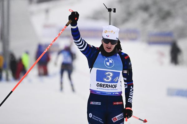 Julia Simon a assuré la victoire des Bleues, ce dimanche 7 janvier, sur le relais d'Oberhof (Allemagne).