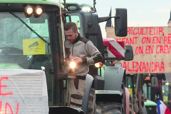 L'A36 déjà bloquée par les agriculteurs le 26 janvier près de Belfort.