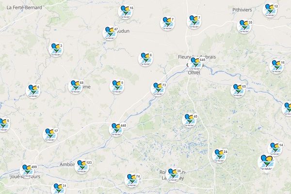 La carte sera mise à jour toutes les semaines