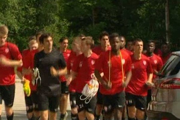 L'ASNL durant son entraînement à Gérardmer