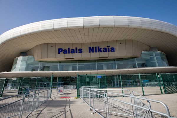 Le Palais Nikaïa en février dernier transformé en centre de vaccination.