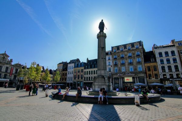 La Grand Place de Lille, ce lundi 14 septembre 2020.