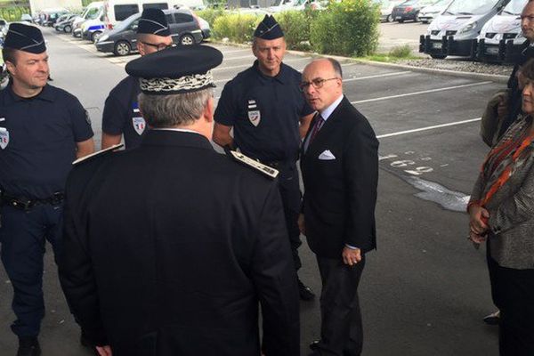 Bernard Cazeneuve en visite à Lille, aux côtés de Martine Aubry