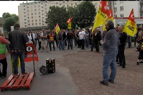 Les cheminots réunis en assemblée générale ce mercredi 18 juin à Caen