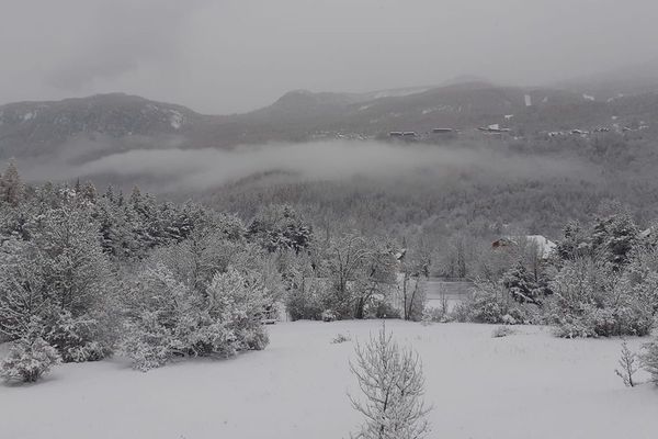 La neige tombée dans La Vallouise ce jeudi 14 novembre.