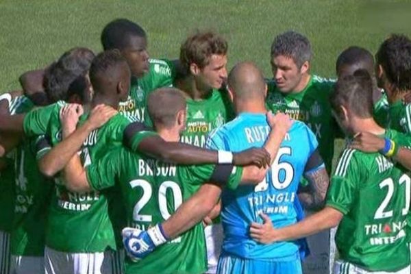 Les joueurs de l'ASSE lors du match face à bastia (02/09/2012)