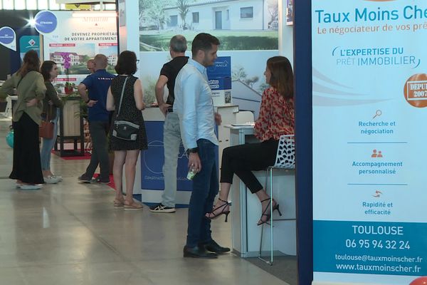 Le salon de l'immobilier se déroulent sur fond de crise en 2023.