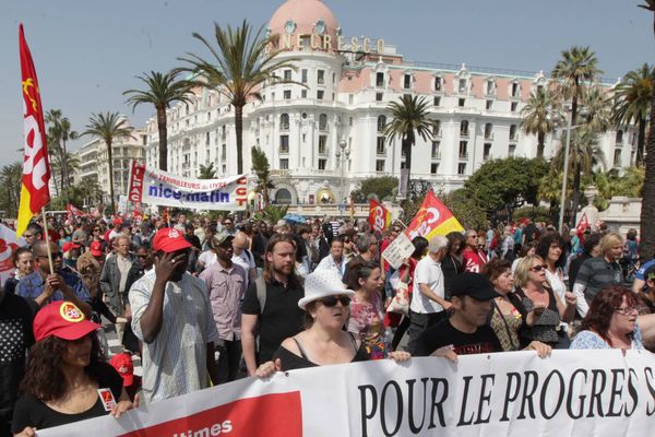 Manifestation du 1er mai. Image d'illustration.