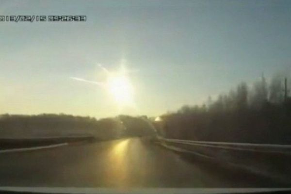 Une météorite s'abat sur la Russie, en février 2013.