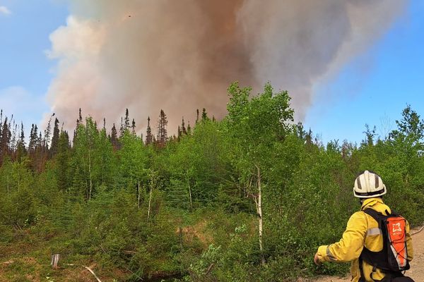 Pour lutter contre les incendies, les pompiers étaient déposés par groupe de quatre, en totale autonomie.