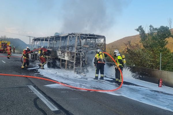 De gros moyens de secours sont déployés sur place : ambulances,  véhicules de commandement, de désincarcération et de balisage mais aussi véhicule infirmier et de lutte contre les incendies.