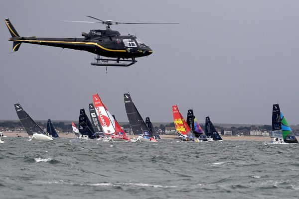 Archives. Départ de la Solitaire du Figaro, 27 août 2023