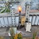 Incendie dans un séchoir à céréales à Beaune (Côte-d'Or), le 13 novembre 2024.