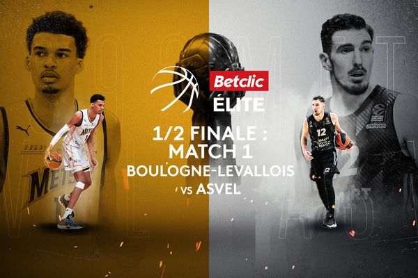 C’est l’évènement sportif du week-end sur France 3 Régions, avec la diffusion en clair du match 1 de la demi-finale de Betclic Elite entre Boulogne-Levallois et l’ASVEL!