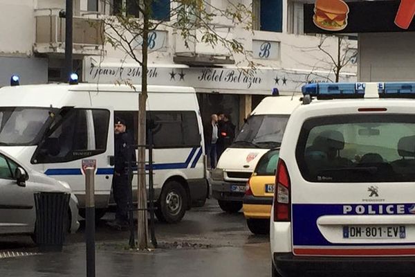 Opération de police à Calais ce lundi.