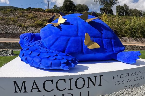 A Cupulatta, la statue de Cyril Maccioni dévoilée à Vignale ce samedi 12 octobre.