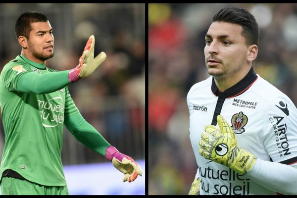 Walter Benitez et Yoan Cardinale, les deux gardiens de l'OGC Nice.