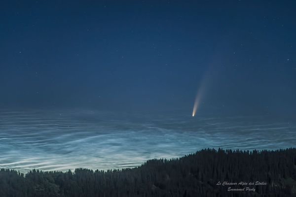 La comète Neowise photographiée dans le ciel de Haute-Savoie