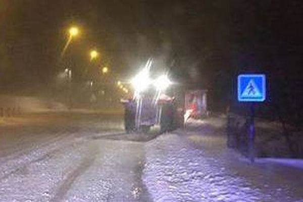 Le tracteur a ouvert la route jusqu'à la maternité de Gap.