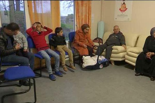 Accueil de Syriens à Châteauroux dans l'Indre. 