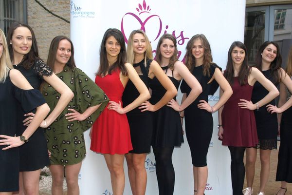 Les dix prétendantes au titre de Miss Côte-d'Or 2018 - Mars 2018