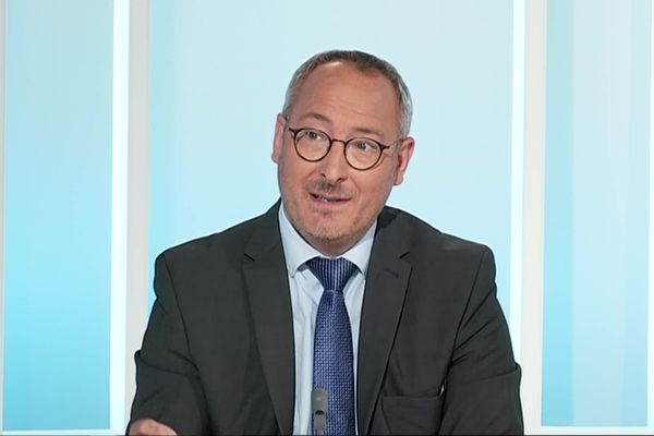 Bruno Drapron pendant la campagne électorale des municipales 2020