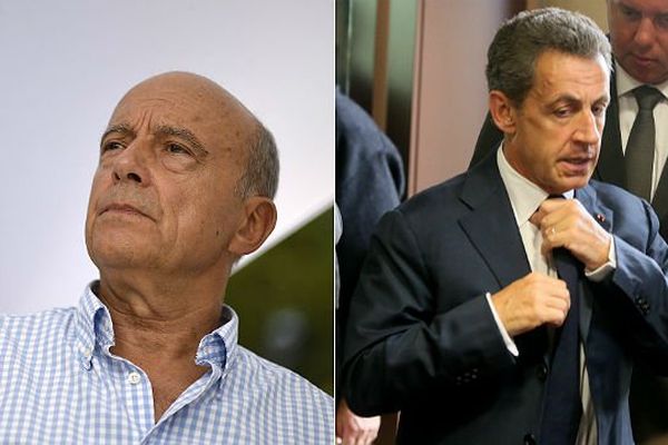 Alain Juppé et Nicolas Sarkozy en campagne pour la primaire à droite.