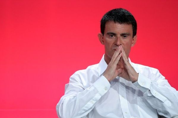 Le Premier Ministre Manuel Valls, à l'Université d'été du PS, à La Rochelle.