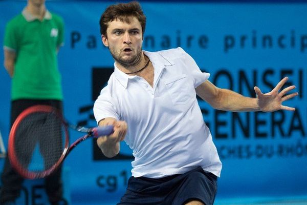 Gilles Simon, le 21 février 2015, à l'Open 13