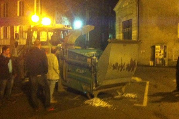 Action des agriculteurs à St Brieuc 29 septembre 2014