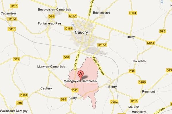 Montigny-en-Cambrésis se trouve près de Caudry dans le Nord. 