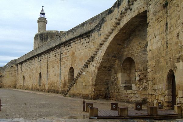 La citadelle d'Aigues-Mortes, l'un des joyaux du patrimoine français située en Camargue dans le Gard.