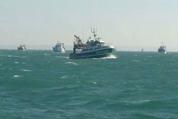 Pêche à la coquille au sud de Chausey le lundi 18 février