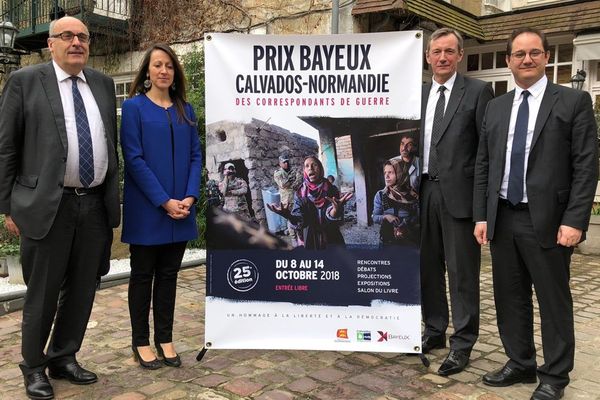 Présentation de l'affiche de la 25e édition du Prix Bayeux Calvados ce mardi 3 avril