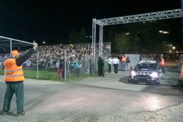 La journée de course s'est achevée par une super spéciale nocturne à Strasbourg