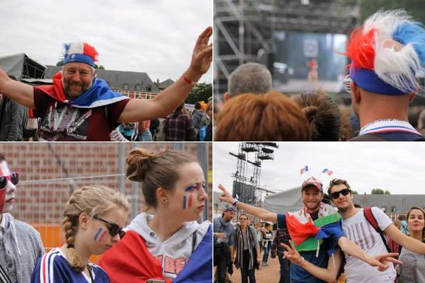 Des festivaliers en bleu blanc rouge qui tenteront de concilier musique et foot au Main Square Festival.